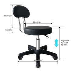 Choice Hydraulic Adjustable Height Rolling Stool - RSWB211/2 - Greenlife Treatment-Rolling Stool