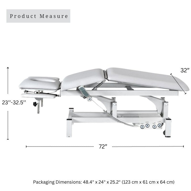 GreenLife ® Rehabilitator Thomas 2 Motors Chiropractic Physiotherapy Massage Electric Treatment Table with 4 wheels