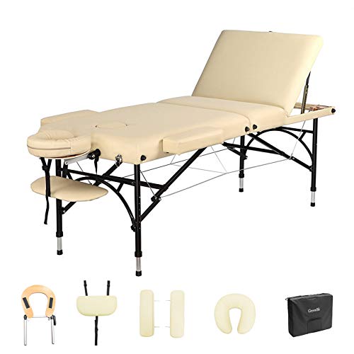 3-Section 5" Aluminum Super Stable Portable Massage Table - MTA132 - Greenlife Treatment-Portable Massage Table