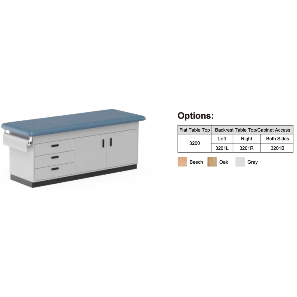 Clinic-3 Series Cabinet Style Treatment Tables