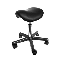 Saddle type height adjustable stool