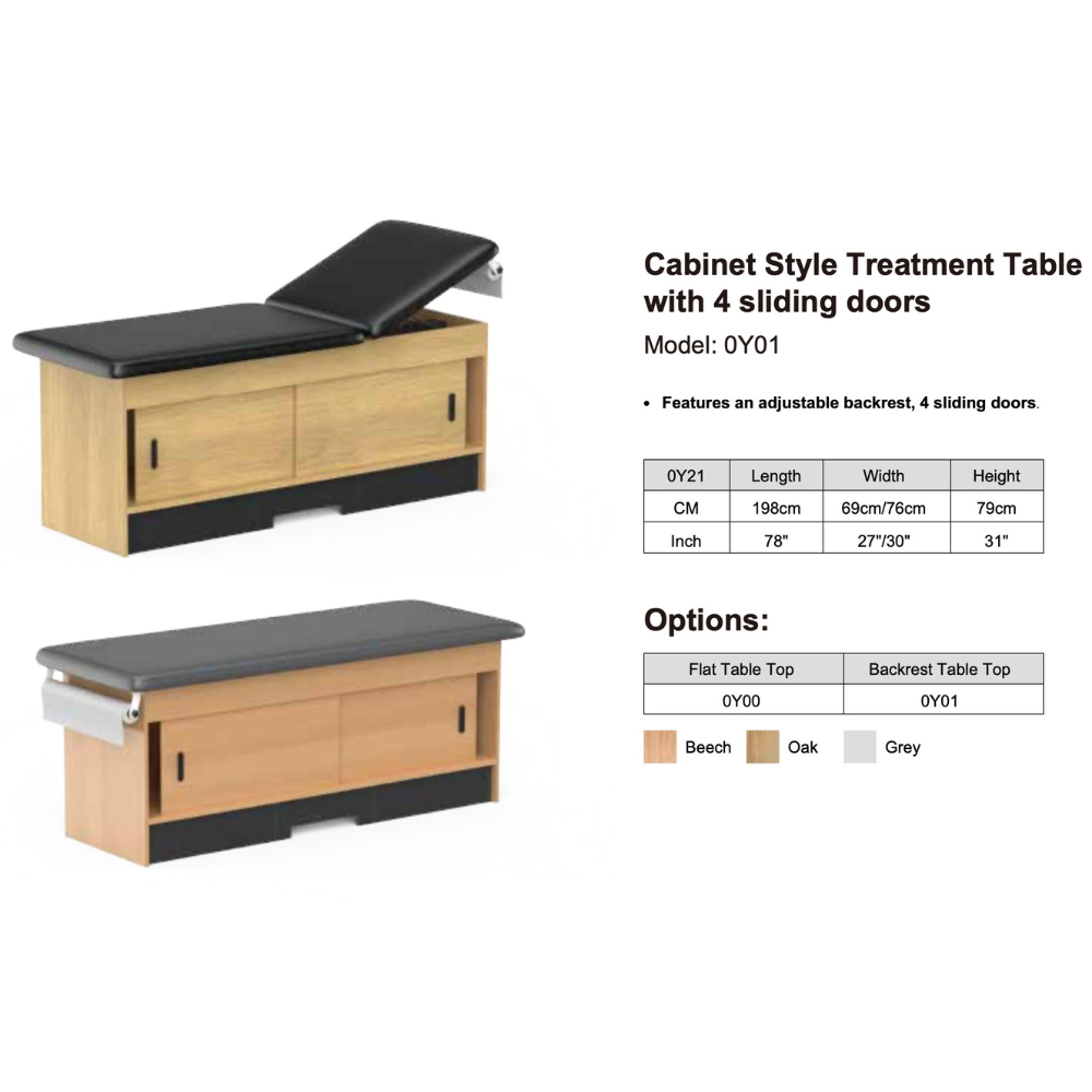 Clinic-3 Series Cabinet Style Treatment Tables