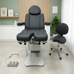 4 Motors Podiatry Chair With Split Legs And Waste Tray C513 - Greenlife - Podiatry Chair
