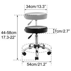 Deluxe Hydraulic Adjustable Height Rolling Stool - RS541/2 - Greenlife Treatment-Rolling Stool