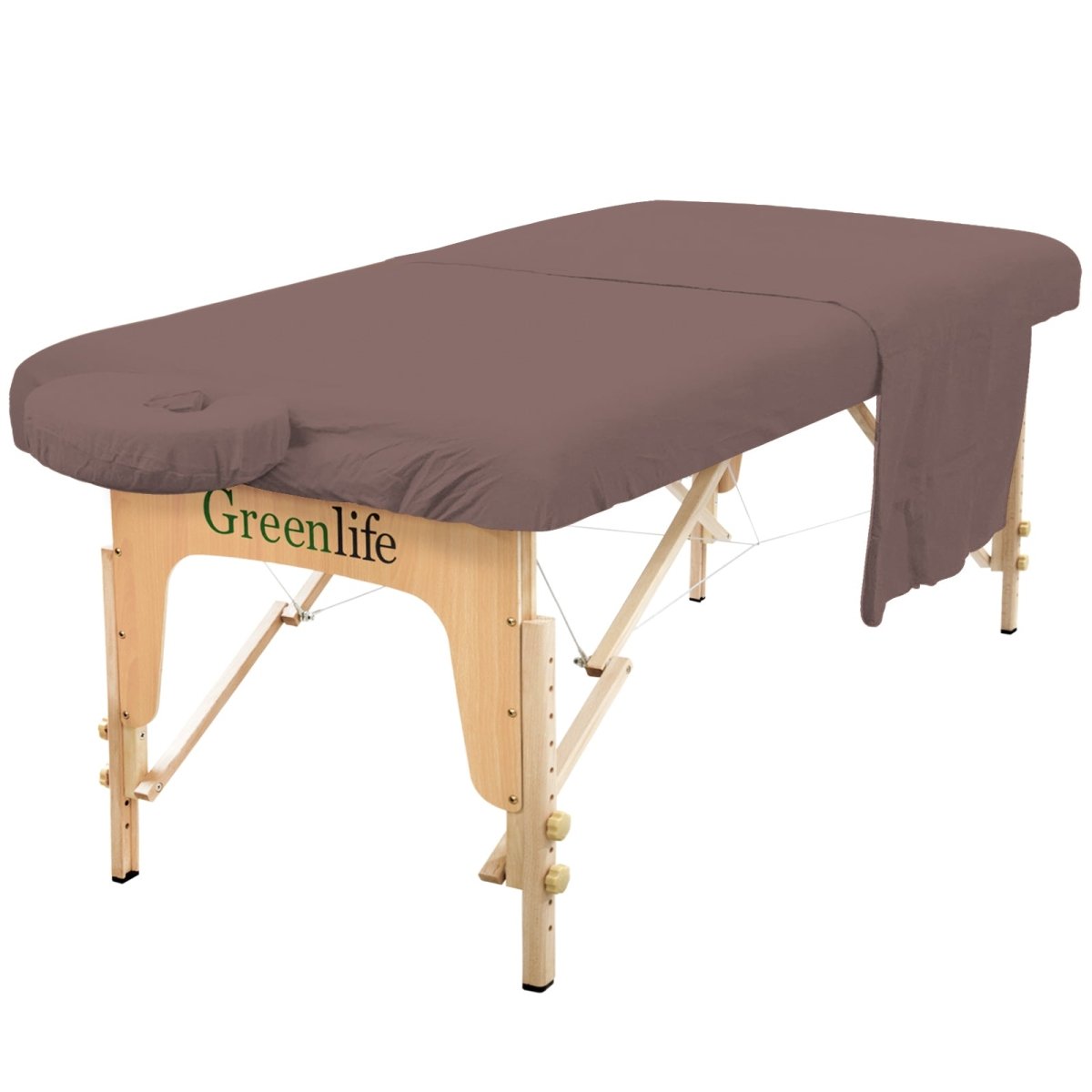 Flannel 3 Pieces Massage Table Sheet Set - Greenlife Treatment-Massage Table Sheet