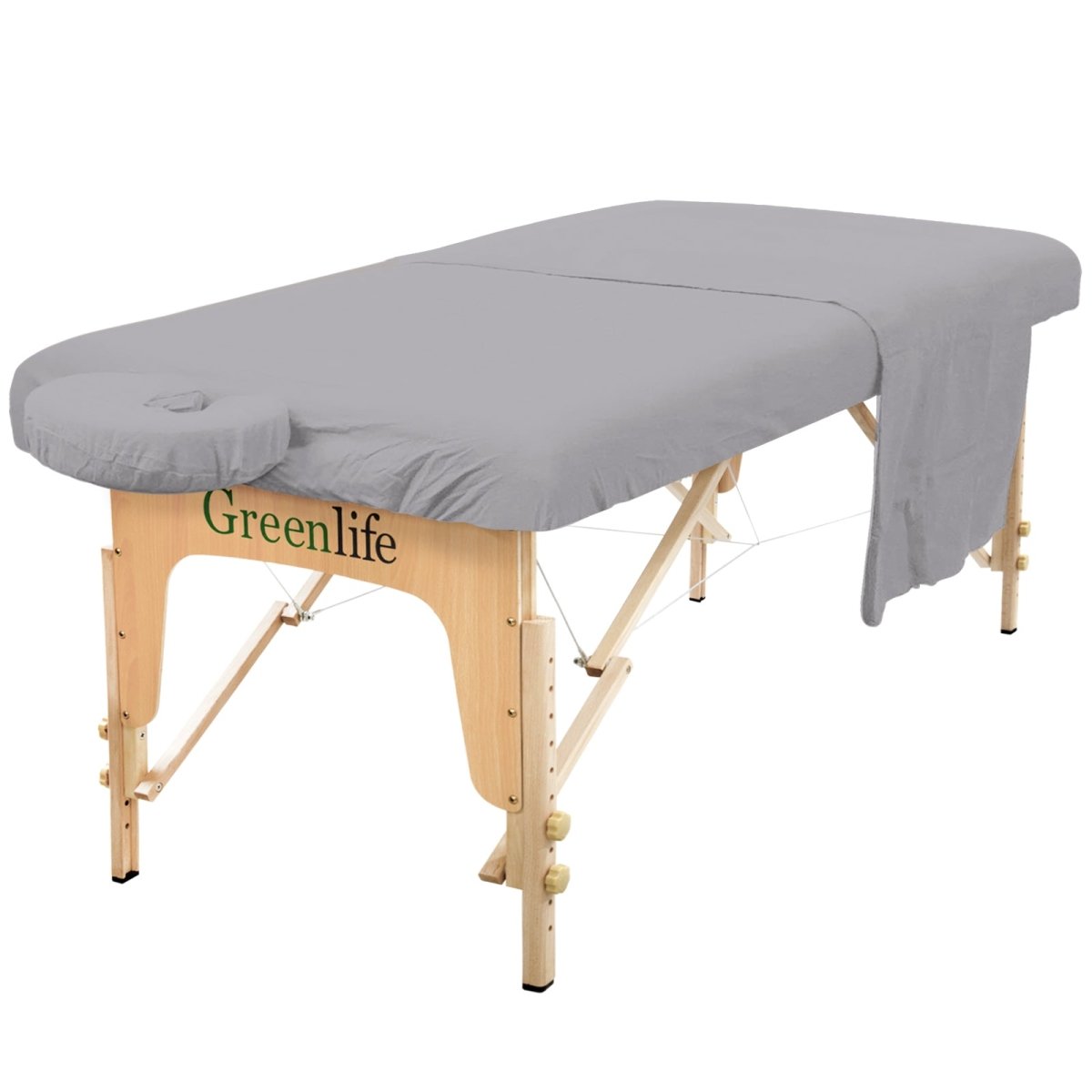 Flannel 3 Pieces Massage Table Sheet Set - Greenlife Treatment-Massage Table Sheet