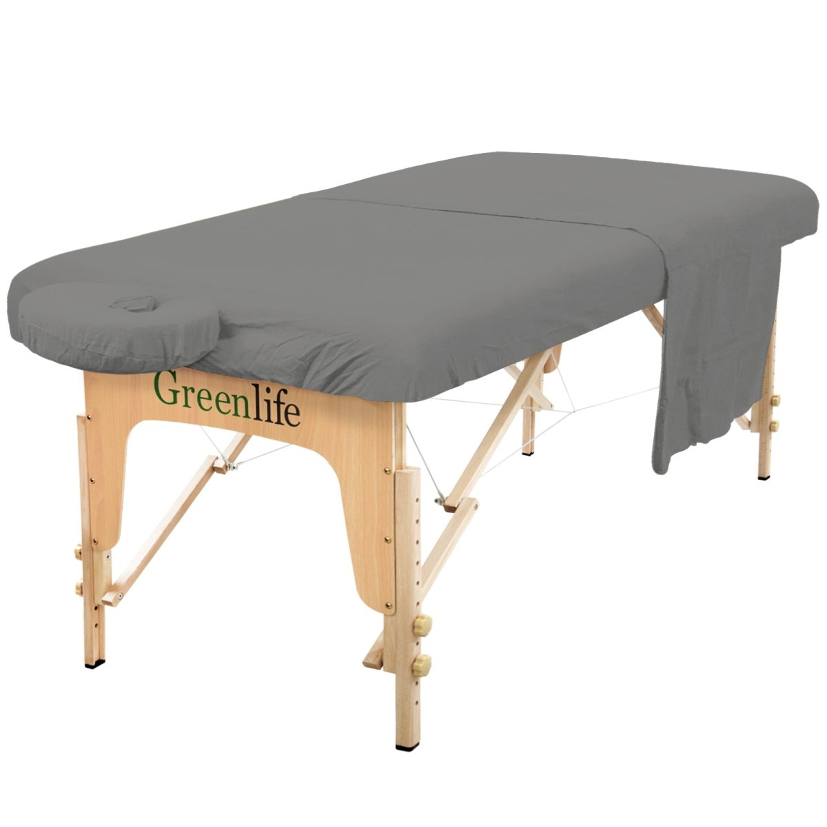 Flannel 3 Pieces Massage Table Sheet Set - Greenlife Treatment-Massage Table Sheet