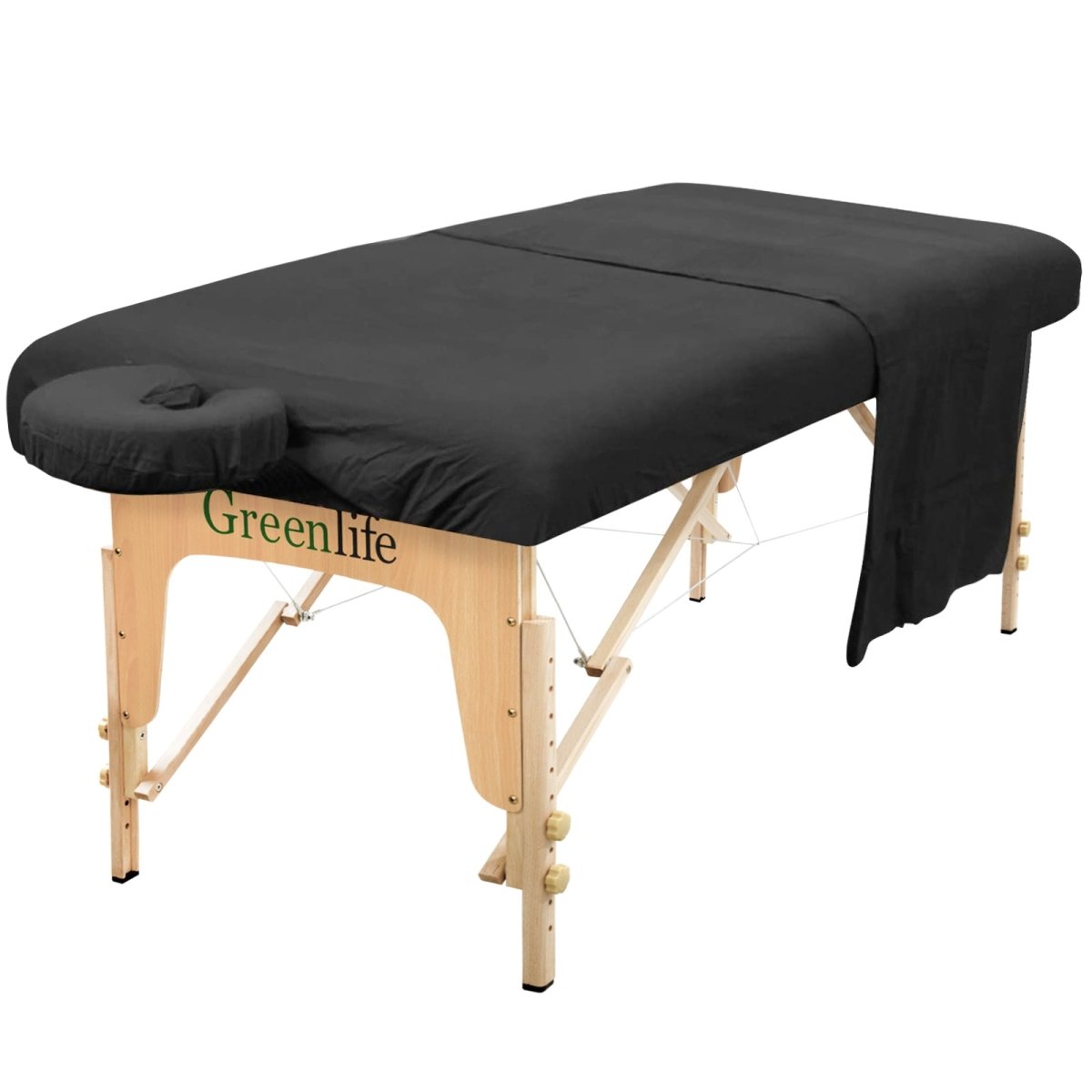 Flannel 3 Pieces Massage Table Sheet Set - Greenlife Treatment-Massage Table Sheet