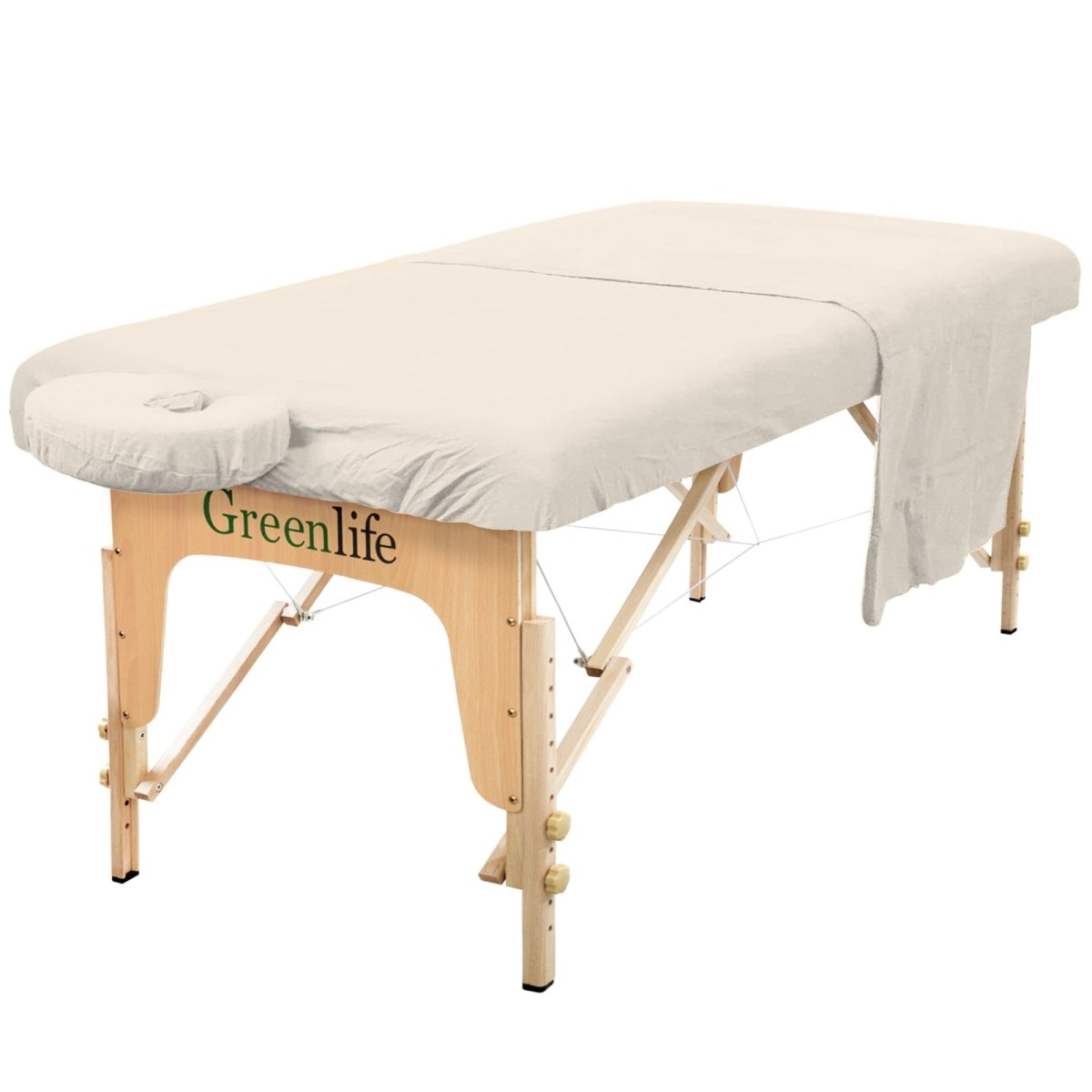 Flannel 3 Pieces Massage Table Sheet Set - Greenlife Treatment-Massage Table Sheet