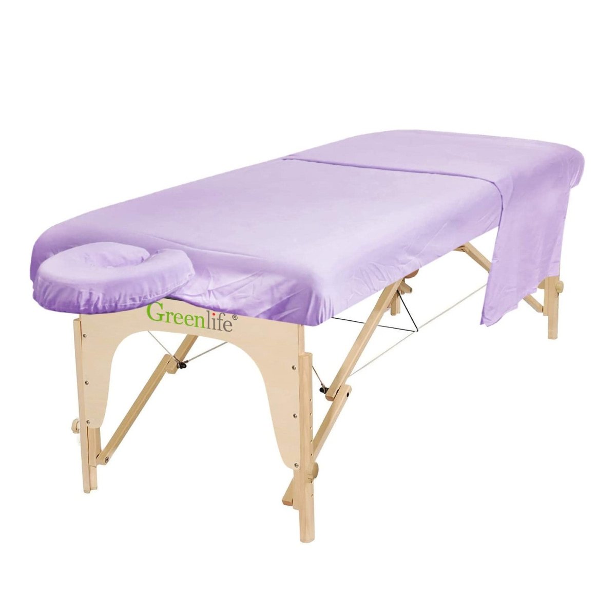 Poly-Cotton 3 Pieces Massage Table Sheet Set - Greenlife Treatment-Massage Table Sheet