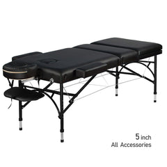 3-Section 5" Aluminum Super Stable Portable Massage Table - MTA132 - Greenlife Treatment-Portable Massage Table