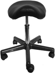 Choice Hydraulic Adjustable Height Rolling Saddle Stool - RSS411 - Greenlife Treatment-Rolling Stool