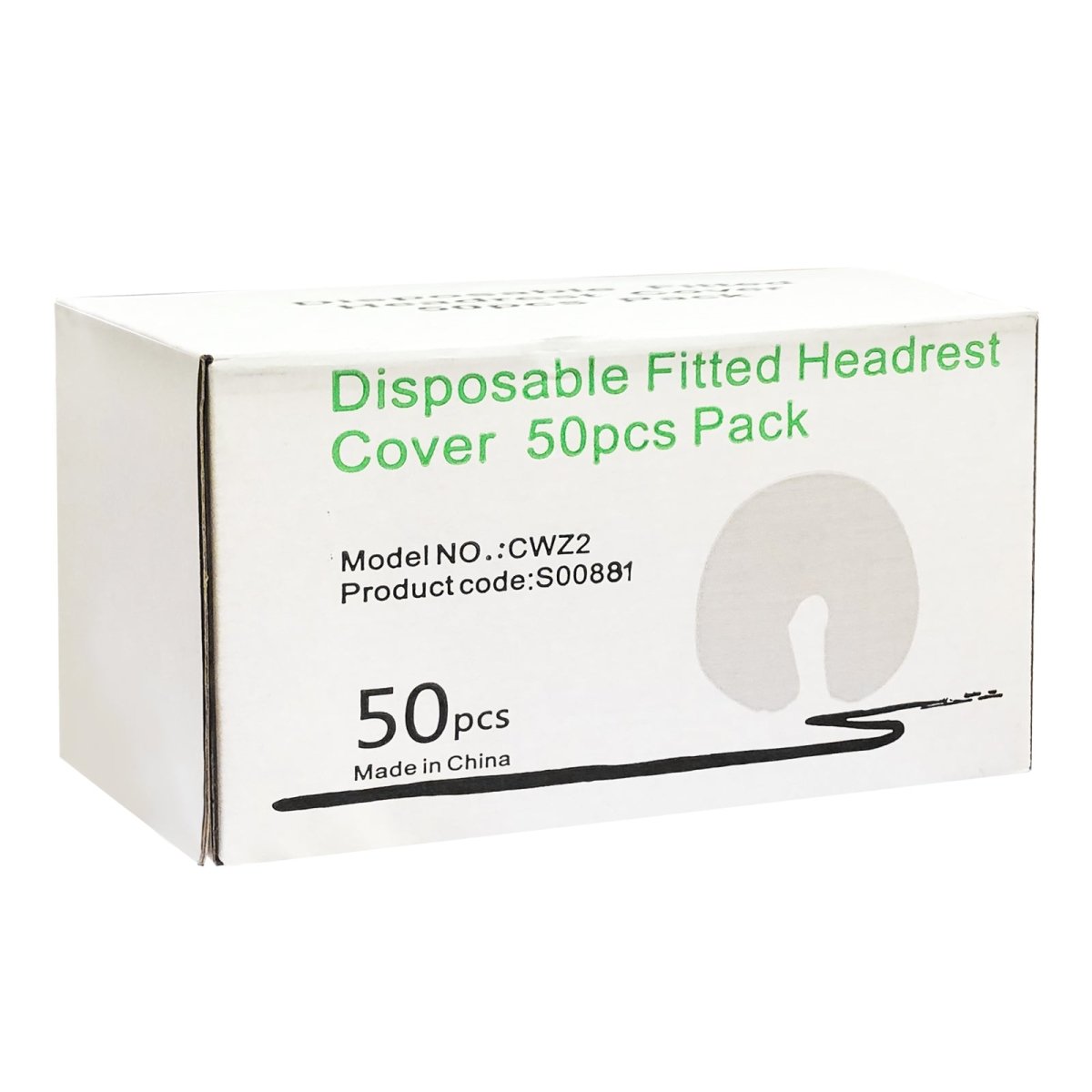 Disposable Face Cradle Cover - Fitted 50 pcs/Box - Greenlife Treatment-Disposable Headrest Cover