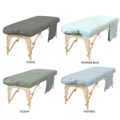 Flannel 3 Pieces Massage Table Sheet Set - Greenlife Treatment-Massage Table Sheet