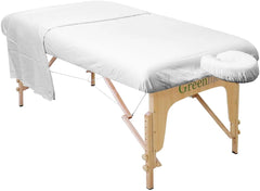 Microfiber 3 Pieces Massage Table Sheet Set - Greenlife Treatment-Massage Table Sheet