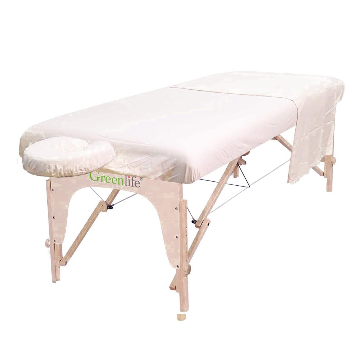 Poly-Cotton 3 Pieces Massage Table Sheet Set - Greenlife Treatment-Massage Table Sheet
