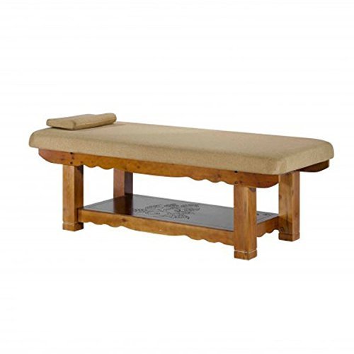 Super Stable Wooden one Piece Stationary Linen Massage SPA Table - ST281 - Greenlife Treatment-Stationary Massage Table